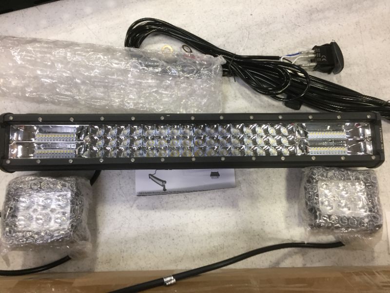 Photo 1 of 20" lightbar with 2 stand alone mini bars
