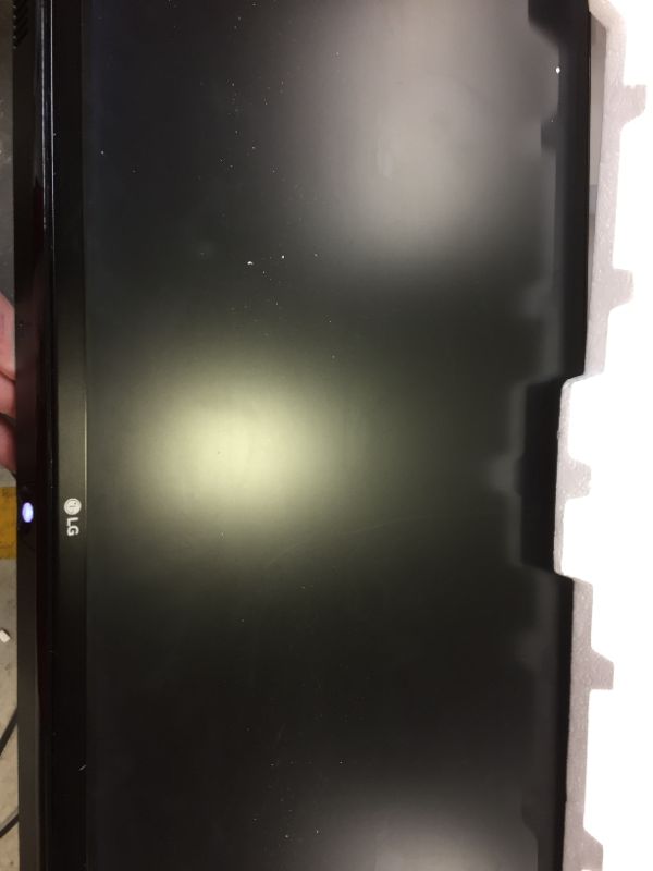 Photo 2 of LG 34UM69G-B 34" LCD Monitor, Black/Red Accents, broken does not work/ for parts only