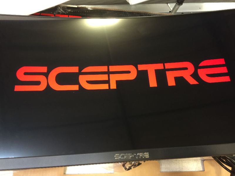 Photo 2 of Sceptre C305B-200UN - LED monitor - curved - 30" - 2560 x 1080 TURNS ON AND THEN WILL SHUT OFF