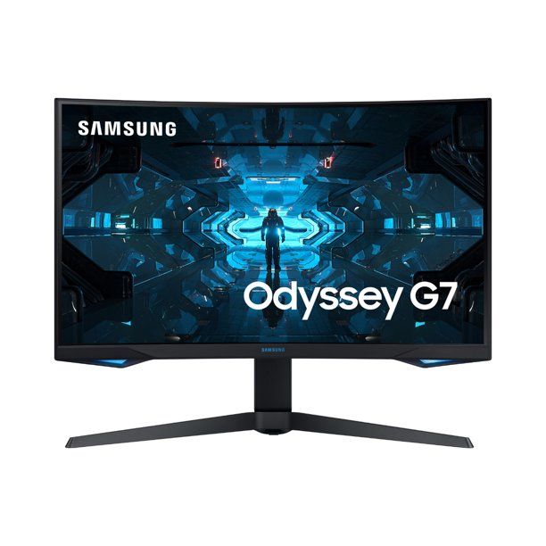 Photo 1 of SAMSUNG C32HG70 Dark Blue Black 31.5" 1ms HDMI Widescreen LED Backlight 144Hz Curved LED Monitor w/ FreeSync 2 350cd/m2 (Typical), 600 cd/m2 (Peak Brightness) 3000:1(Typ), 2400:1(Min)