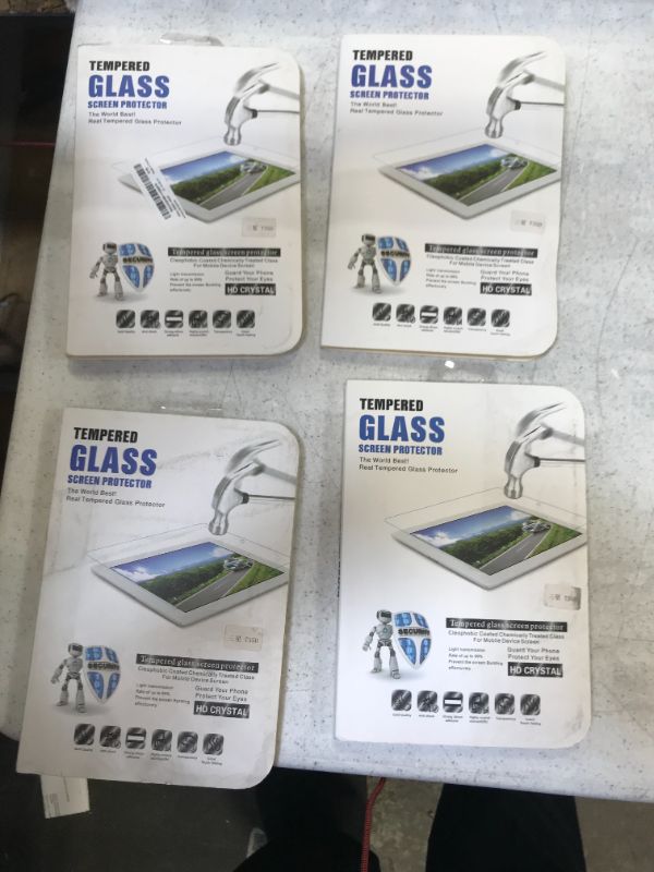 Photo 1 of tempered glass screen protector 4 pcs 