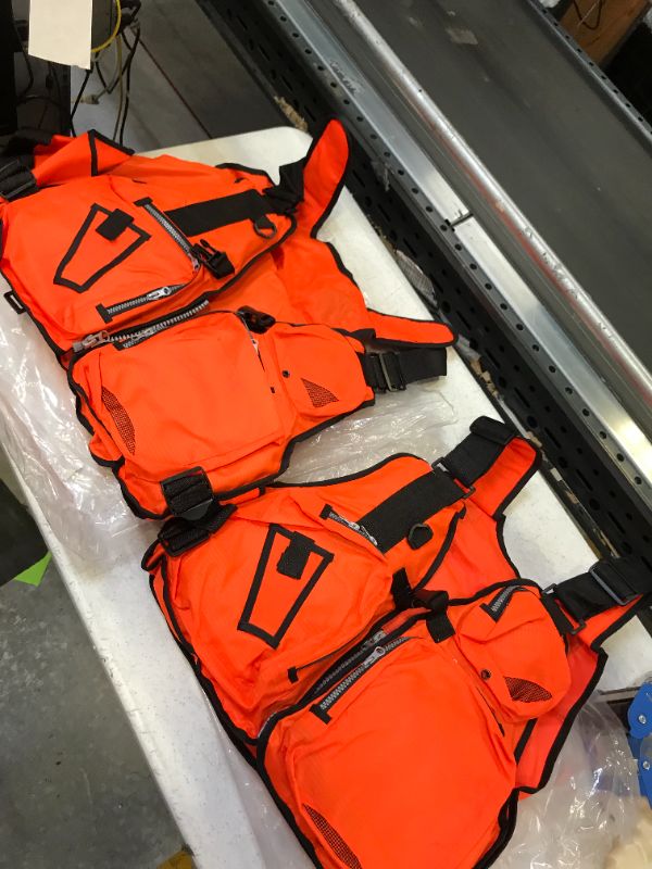 Photo 1 of 2 orange life vest type 