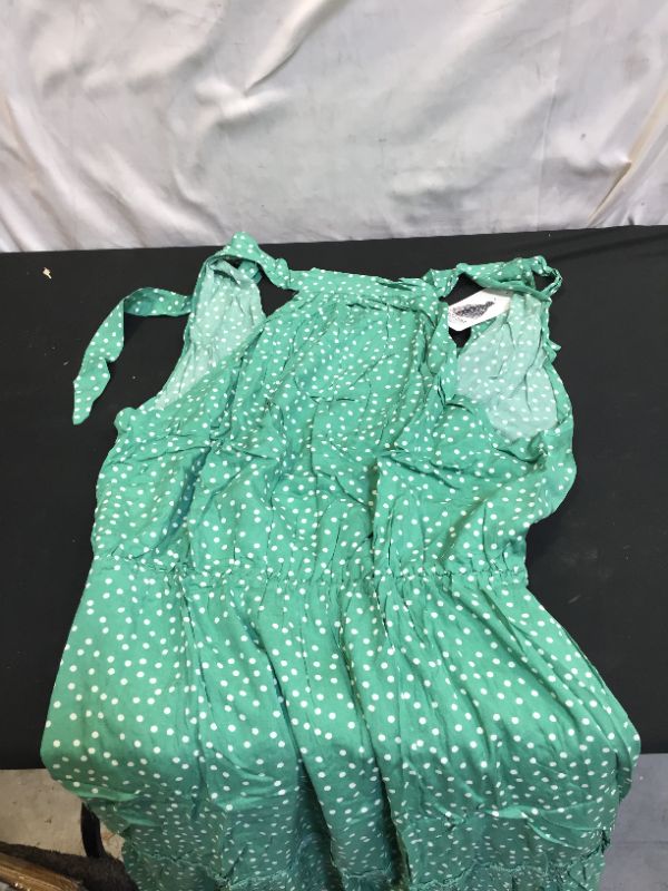 Photo 2 of btfbm green polka dot dress 2 pack
size L