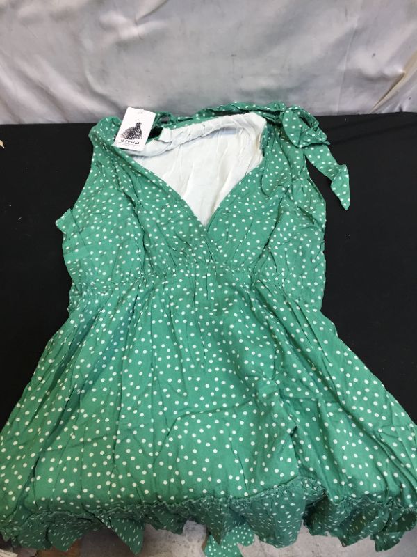 Photo 1 of btfbm green polka dot dress 2 pack
size L