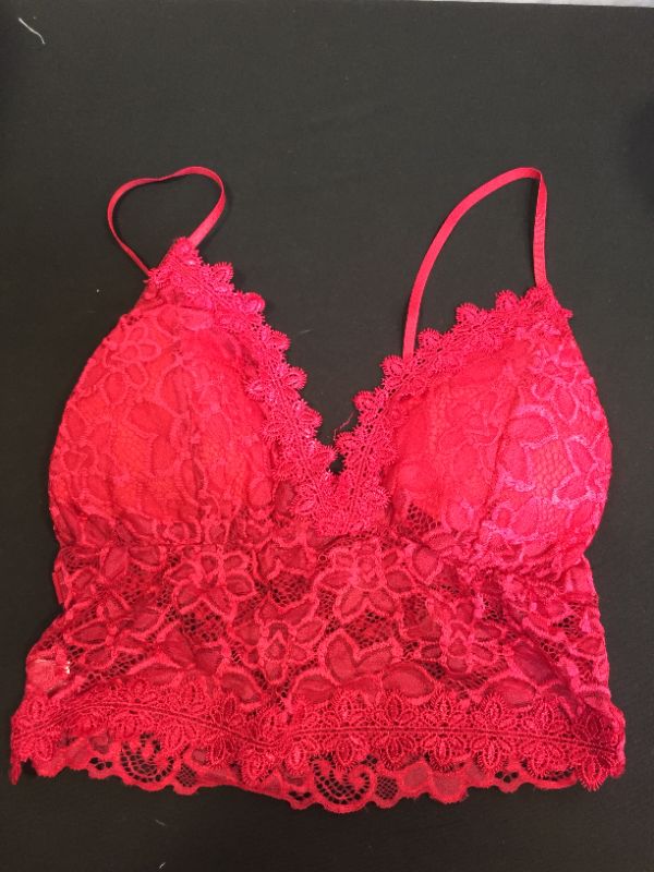 Photo 1 of womens red bralette size S
