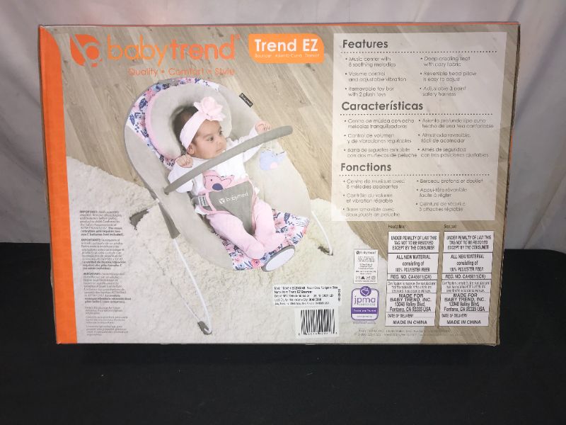 Photo 2 of Baby Trend EZ Baby Bouncer - Bluebell BRAND NEW FACTORY SEALED