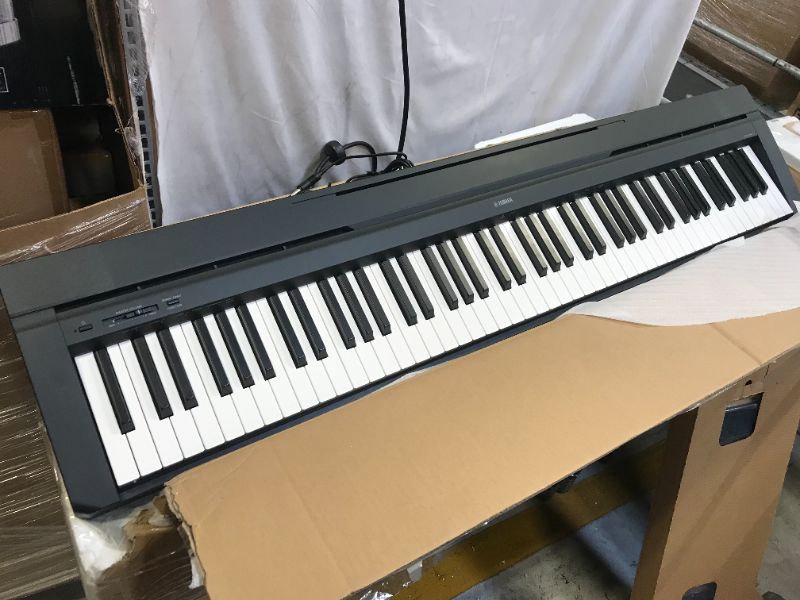 Photo 1 of Yamaha P71 88-Key Weighted Action Digital Piano with Sustain Pedal and Power Supply