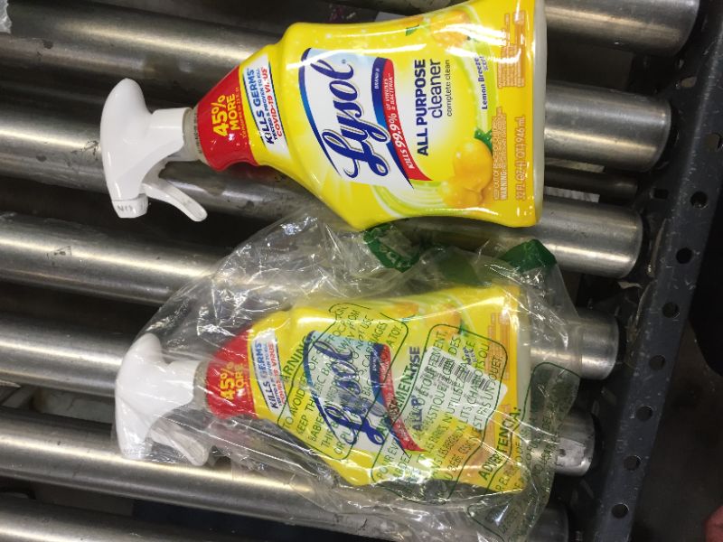 Photo 2 of 2 PACK Lysol Lemon Breeze Scented All Purpose Cleaner & Disinfectant Spray - 32oz
