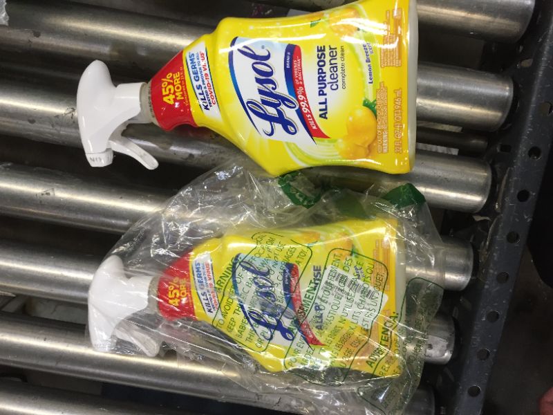 Photo 1 of 2 PACK Lysol Lemon Breeze Scented All Purpose Cleaner & Disinfectant Spray - 32oz
