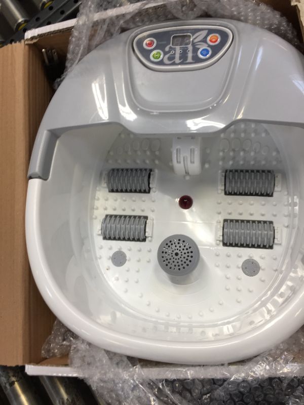 Photo 1 of  Foot Spa Massager with Heat Lights and Bubbles - Soothe, SCUFFS SCRAPES 