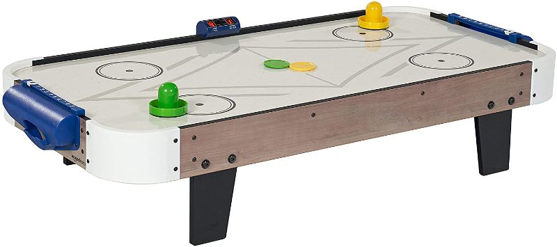 Photo 1 of Amazon Basics Tabletop Air Hockey Table with LED Scorer
