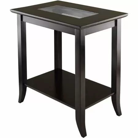 Photo 1 of PARTS, Rectangular End Table with Glass Top and shelf, NO HARDWARE 
