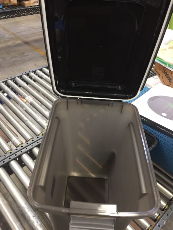 Photo 1 of IRIS Airtight Pet Food Storage Container, Smoke/Black, 55-qt, NO WHEELS , SCUFFS 