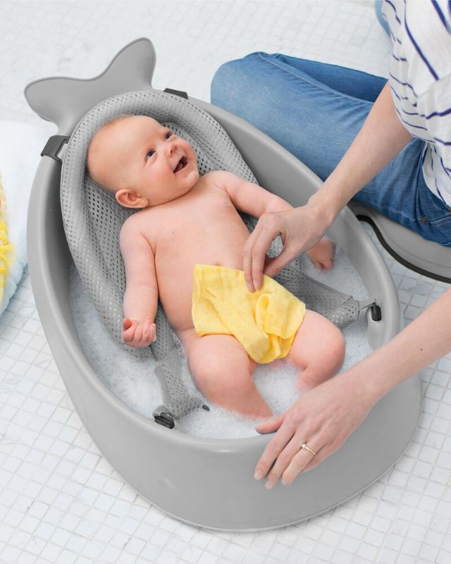 Photo 1 of Skiphop Grey Moby Smart Sling 3-Stage Tub - Grey