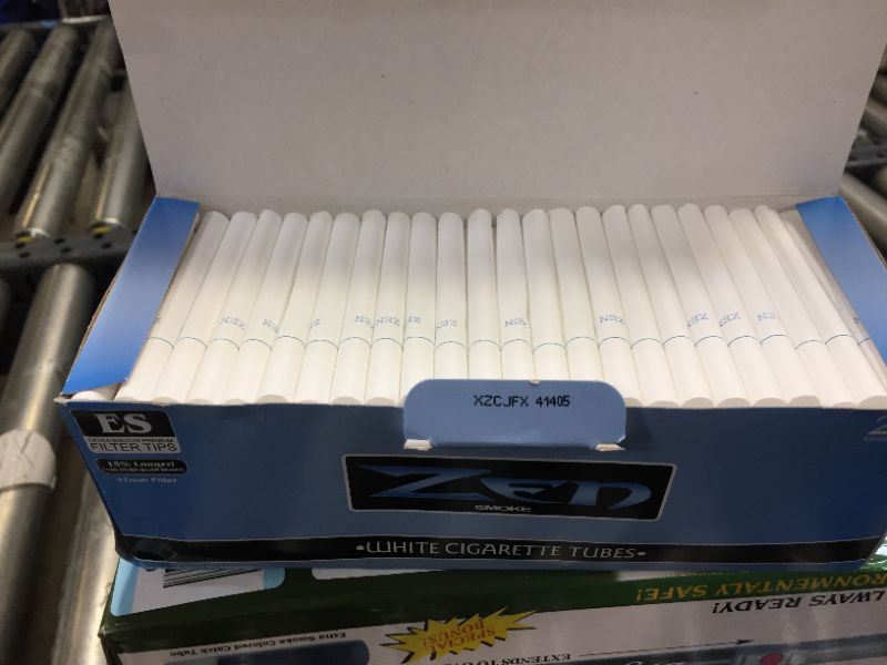 Photo 2 of 4 PACK OF OF:  Box - 250pc Zen 100mm Light Cigarette Tubes White
