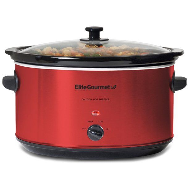 Photo 1 of Elite Gourmet 8.5Qt. Stainless Steel Slow Cooker

