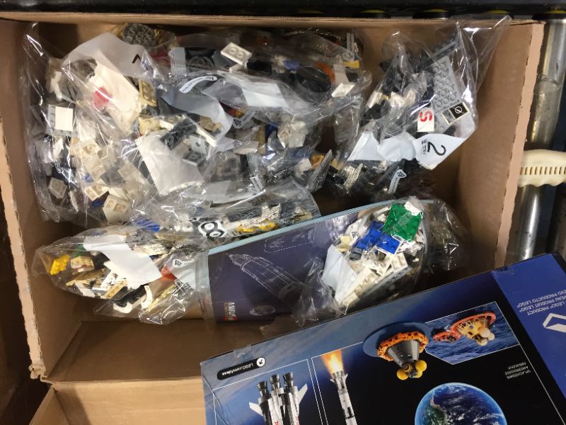 Photo 2 of ALL PACKAGES SEALED, LEGO Ideas NASA Apollo Saturn V 92176 Outer Space Model Rocket for Kids and Adults, Science Building Kit (1969 Pieces)
