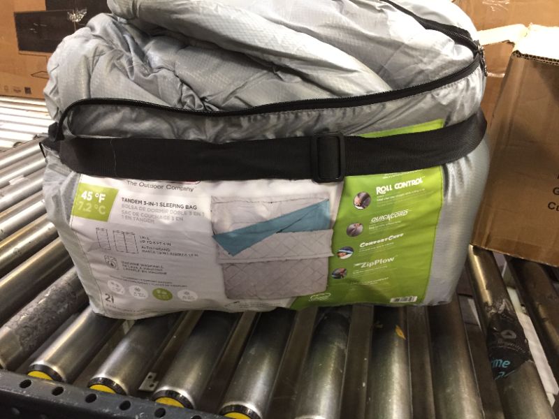 Photo 1 of Coleman Sleeping Bag Tandem Double, NO VISIBLE TEARS, CARRYING CASE SLIGHTLY RIPPED