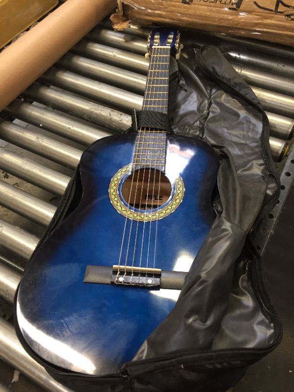 Photo 1 of Beginner 36” Classical Acoustic Guitar - 3/4 Junior Size 6 String Linden Wood Guitar w/ Gig Bag