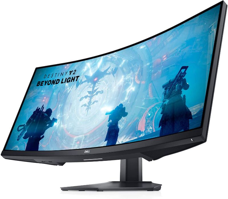 Photo 1 of Dell Curved Gaming Monitor 34 Inch Curved Monitor with 144Hz Refresh Rate, WQHD (3440 x 1440) Display, Black - S3422DWG
