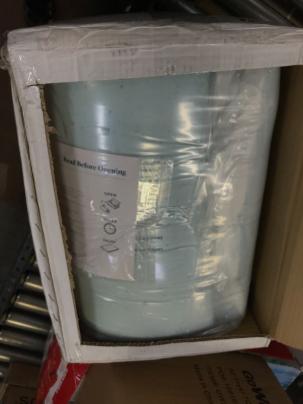 Photo 1 of 4" Memory Foam Mattress Topper Lucid Color: Light Blue, Size: Twin