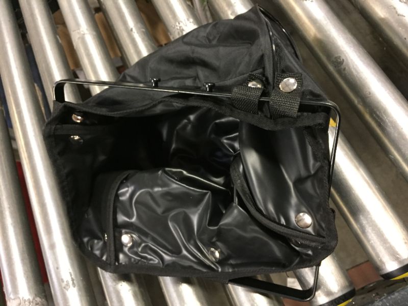 Photo 1 of black leather bag