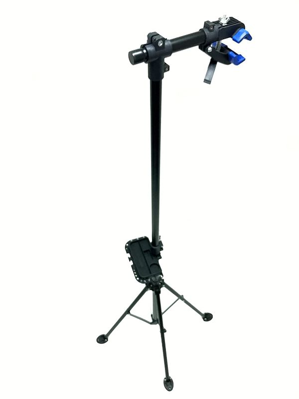 Photo 1 of MaxxHaul 80725 Bike Repair Stand/ Display with Adjustable Height _ 360 Deg. Rotating Head Clamp