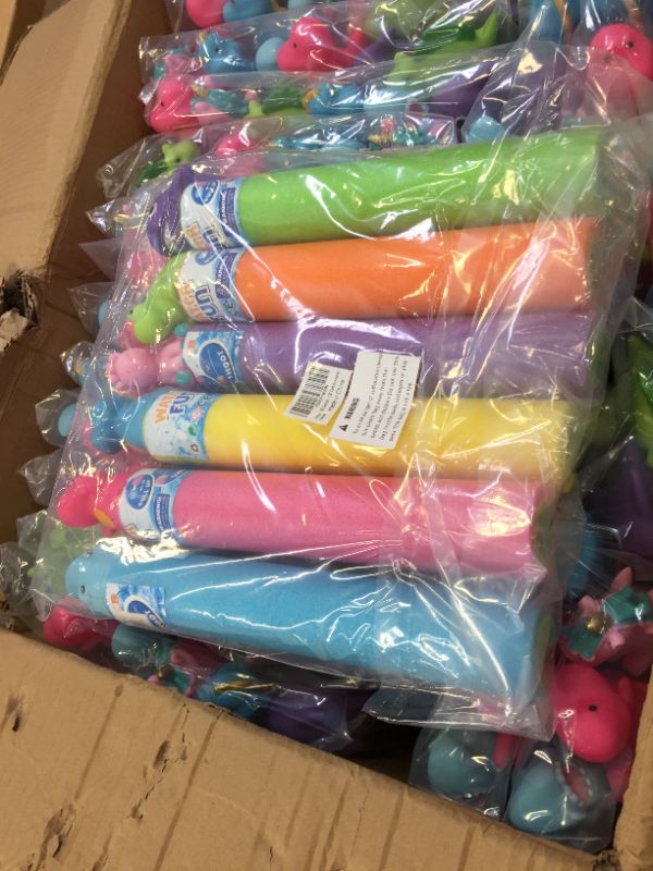 Photo 1 of 18 PACKAGES OF 6; 108 TOTAL Pump Action Water Toy, Swimming Water Toy 3D Cartoon Animal 