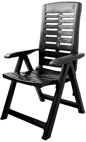 Photo 1 of 2PC YUMA FOLDING BLACK ARMCHAIR 