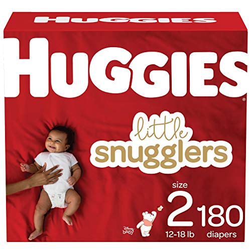 Photo 1 of Huggies Little Snugglers Diapers - Size 2 (180ct)