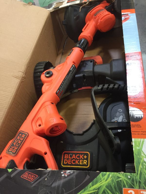 Photo 2 of BLACK+DECKER 120V 6.5 Amp Compact 12 in. Corded 3-in-1 Lawn Mower