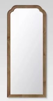 Photo 1 of 30 x 70 Oversize Leaner French Country Wood Mirror Natural  Threshold