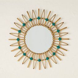 Photo 1 of 30" Dia Rattan Mirror with Cotton Cord - Opalhouse™ designed with Jungalow™