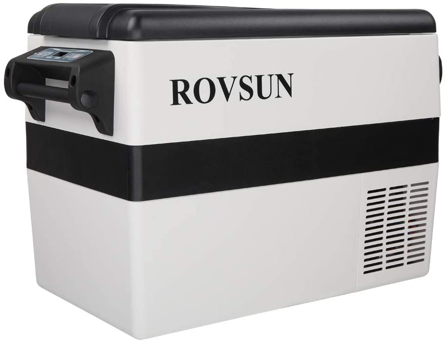 Photo 1 of ROVSUN 12 Volt Portable Car Refrigerator, 44 Quart -4?~50? Compressor Freezer for RV/Truck/Camping/Travel/Home/Boat, 12/24V DC 110V AC, Anti-Shock & Battery Protective
