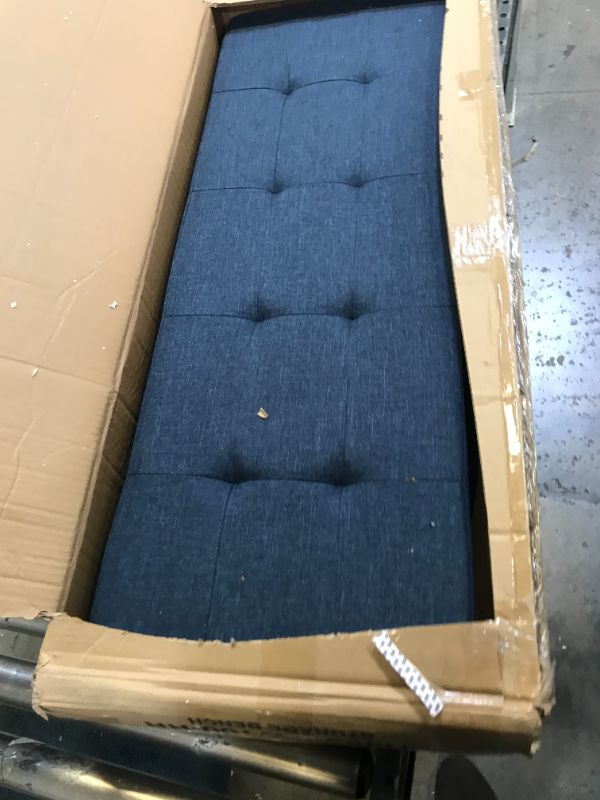 Photo 1 of Blue storage bench