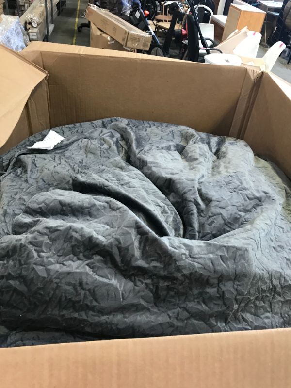 Photo 1 of large gray bean bag