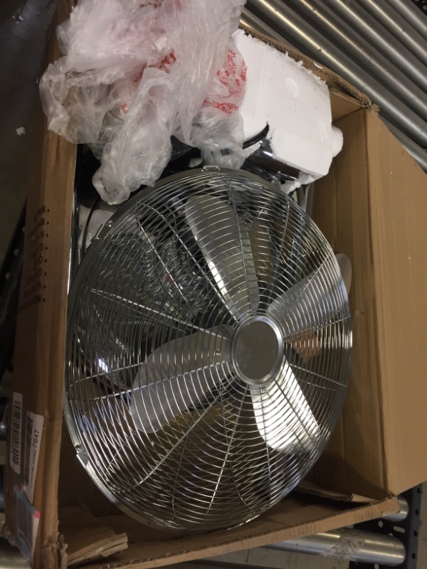 Photo 2 of 16 Inch Stand Fan, Adjustable Heights, Horizontal Ocillation 75°, 3 Settings Speeds, Low Noise, Quality Made Durable Fan, High Velocity, Heavy Duty Metal For Industrial, Commercial, Residential

