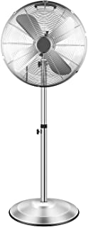 Photo 1 of 16 Inch Stand Fan, Adjustable Heights, Horizontal Ocillation 75°, 3 Settings Speeds, Low Noise, Quality Made Durable Fan, High Velocity, Heavy Duty Metal For Industrial, Commercial, Residential
