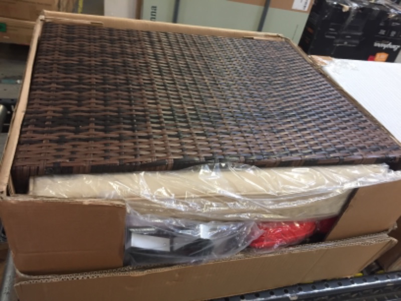 Photo 2 of  Weaving Rattan Sofa Set Brown Gradient-Right Sofa, G26000463
