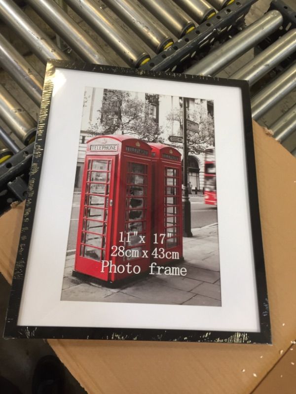 Photo 1 of 11X17 PICTURE FRAME BLACK BORDER