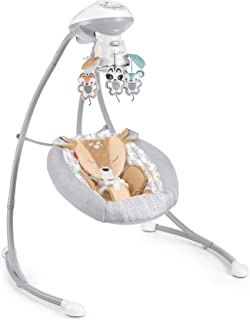 Photo 1 of Fisher-Price Fawn Meadows Dual Motion Baby Swing with Music, Sounds and Motorized Mobile, Multicolor
