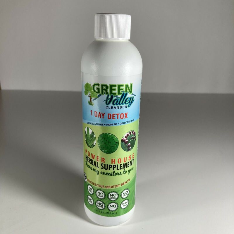 Photo 1 of 1 Green Valley Cleanser 1 Day Detox Power House Herbal Supplement 8 oz
