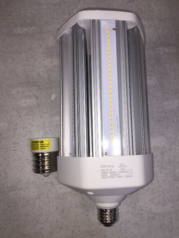 Photo 1 of Feit Electric E26 E26 (Medium) LED Bulb Daylight 500 Watt Equivalence 1 pk