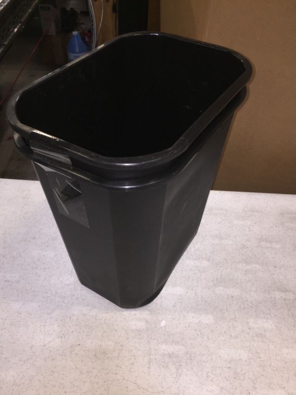 Photo 1 of 2 SMALL TRASH CANS BLACK