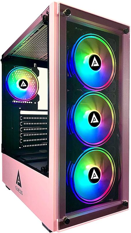 Photo 1 of Apevia Genesis-PK Mid Tower Gaming Case with 2 x Tempered Glass Panel