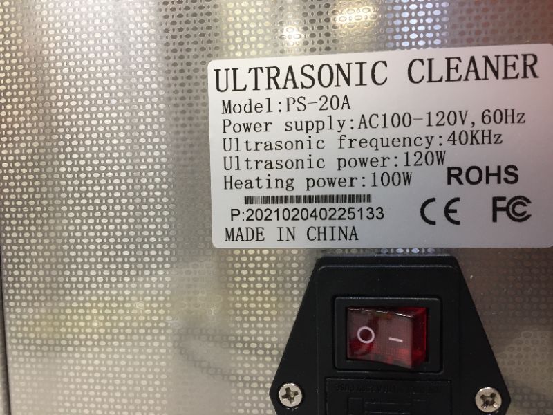 Photo 3 of Ultrasonic Cleaner PS-20A