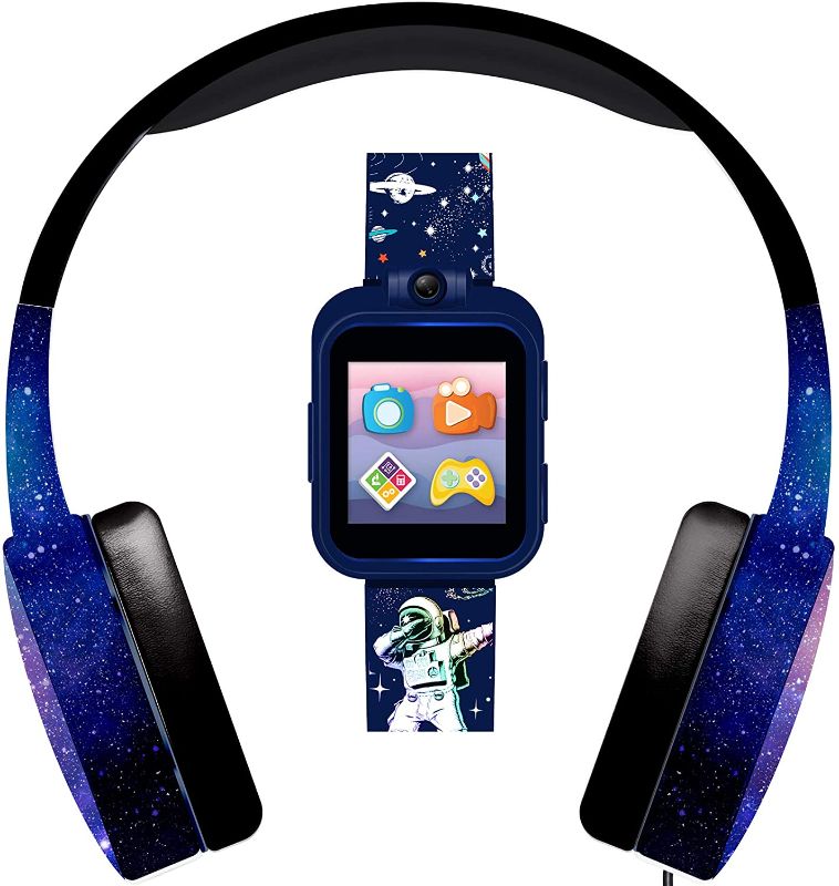 Photo 1 of PlayZoom 2 Kids Smartwatch & Headphones - Video Camera Selfies STEM Learning Educational Fun Games, MP3 Music Player Audio Books Touch Screen Sports Digital Watch Gift for Kids Toddlers Boys Girls