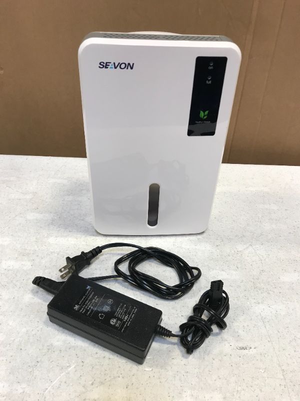 Photo 2 of SEAVON Dehumidifiers for home, 2800 Cubic Feet (269 sq. ft) Quiet Dehumidifiers with 1500ml capacity for Basements, Bathroom, Bedroom, RV, Wardrobe, Auto Shut Off