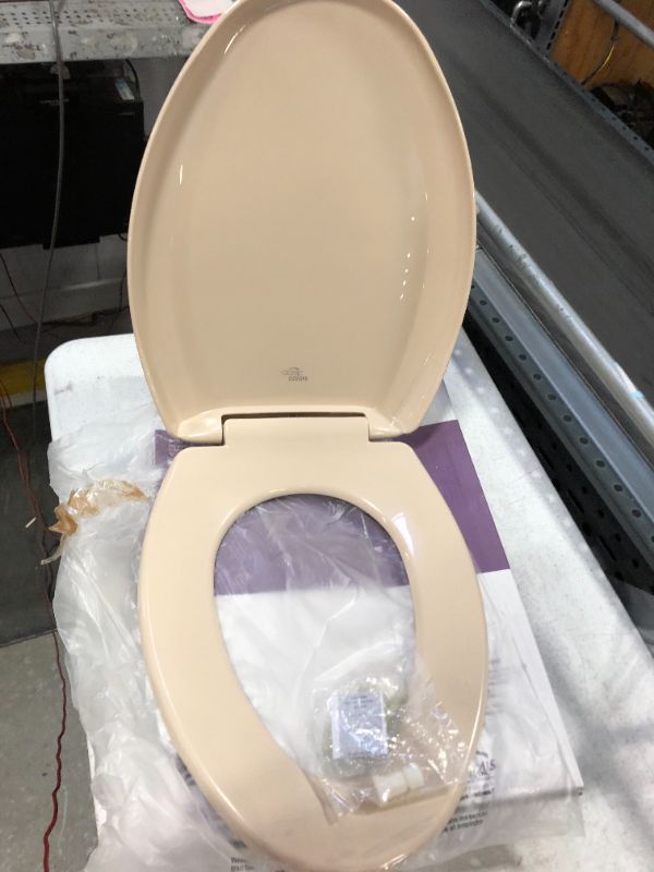 Photo 2 of Bemis 1200SLOWT Lift-Off Plastic Elongated Slow-Close Toilet Seat, Available in Various Colors