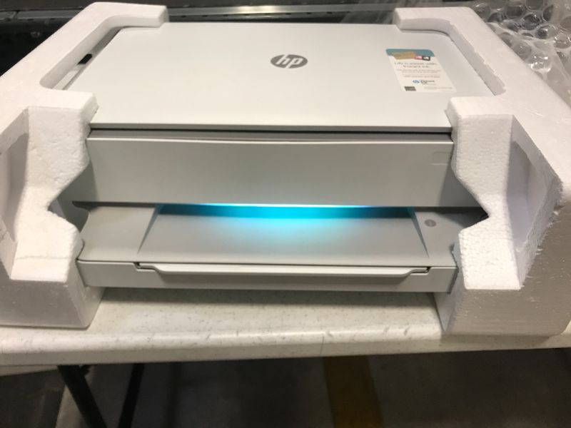 Photo 1 of HP - Envy 6055 Wireless All-in-One Instant Ink-Ready Inkjet Printer - White